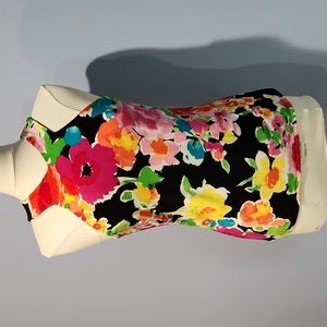 LRL floral sleeveless top